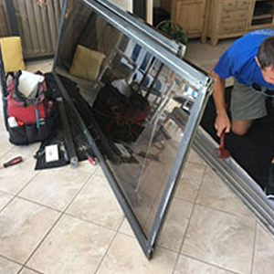sliding glass door frame repair Englewood